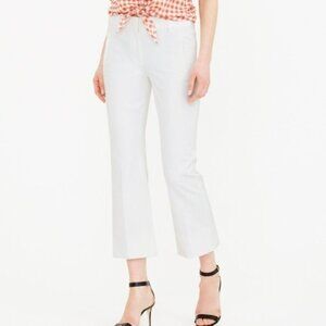 J. Crew | White Teddie Pants E8380 Womens Size 8T Tall Slim Crop​